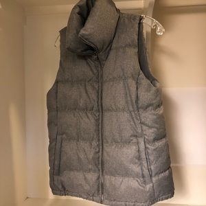 Gray puffer vest